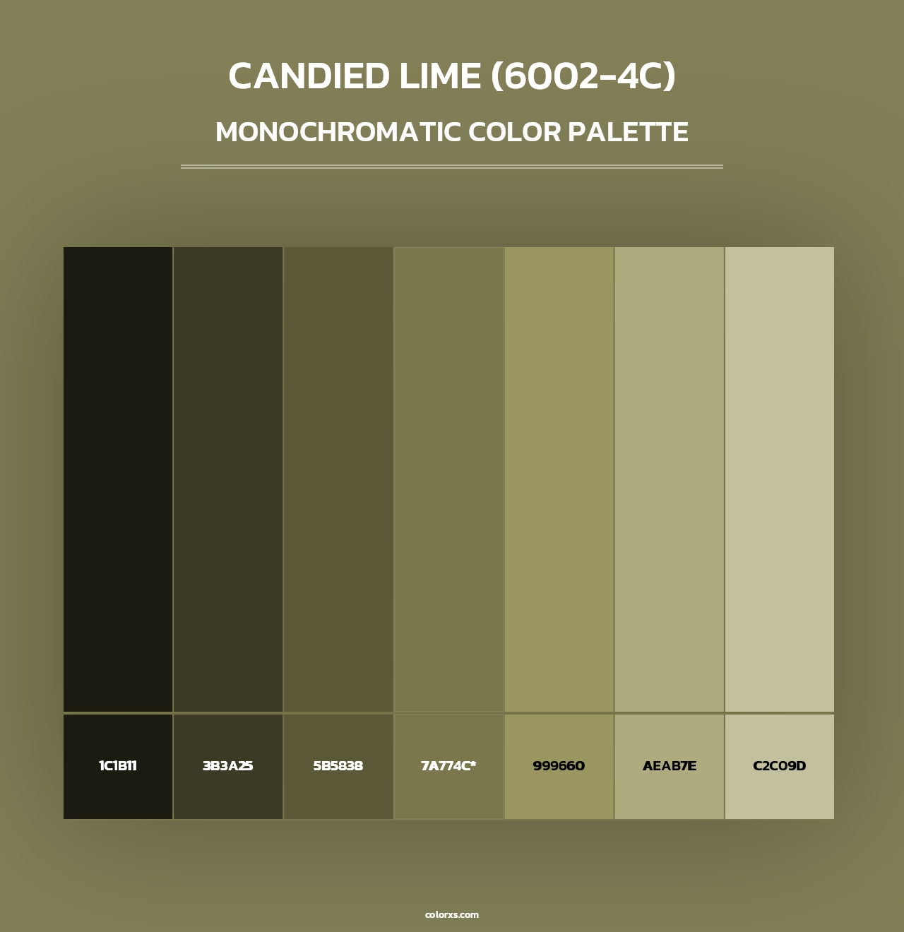 Candied Lime (6002-4C) - Monochromatic Color Palette