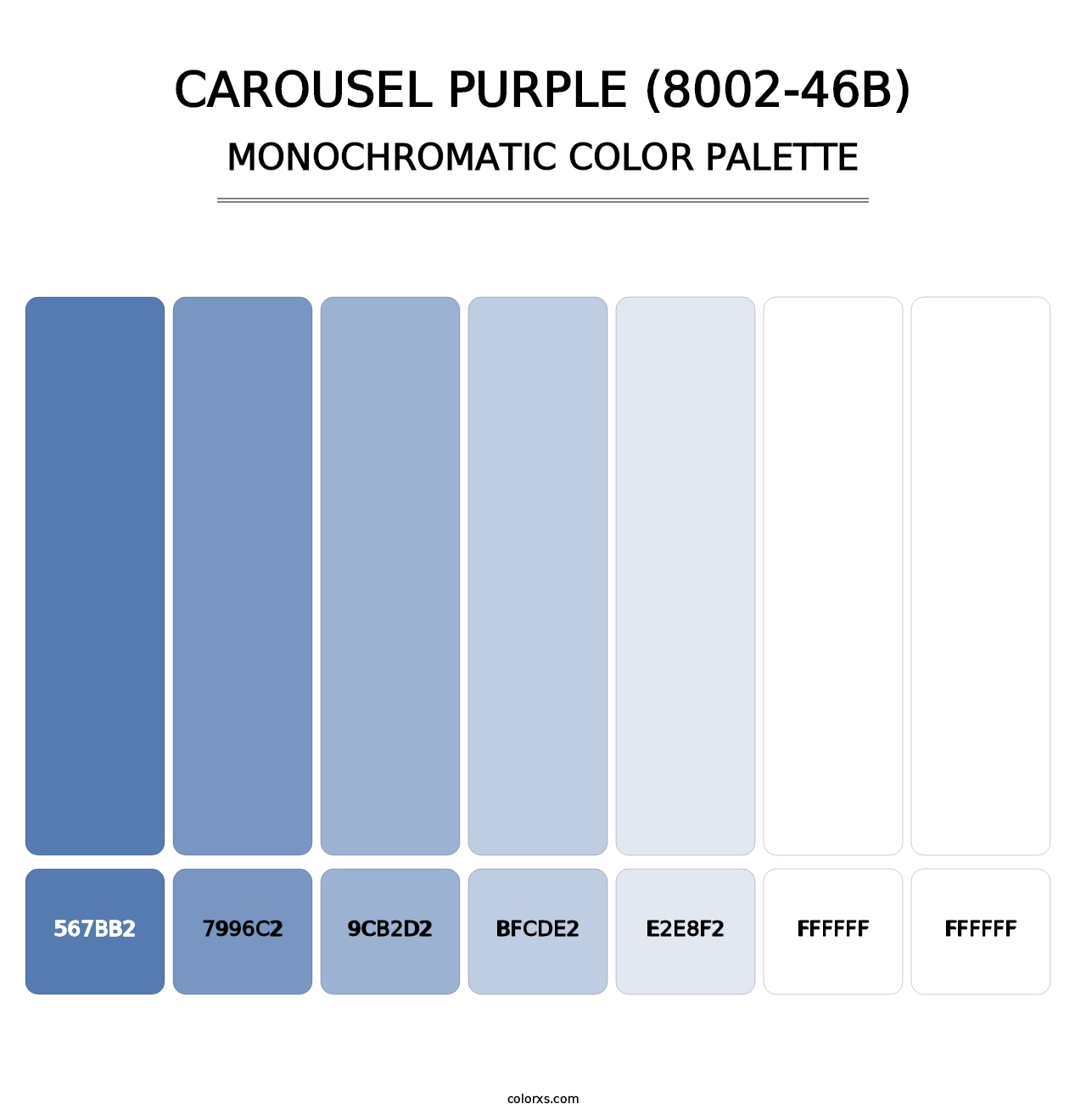 Carousel Purple (8002-46B) - Monochromatic Color Palette