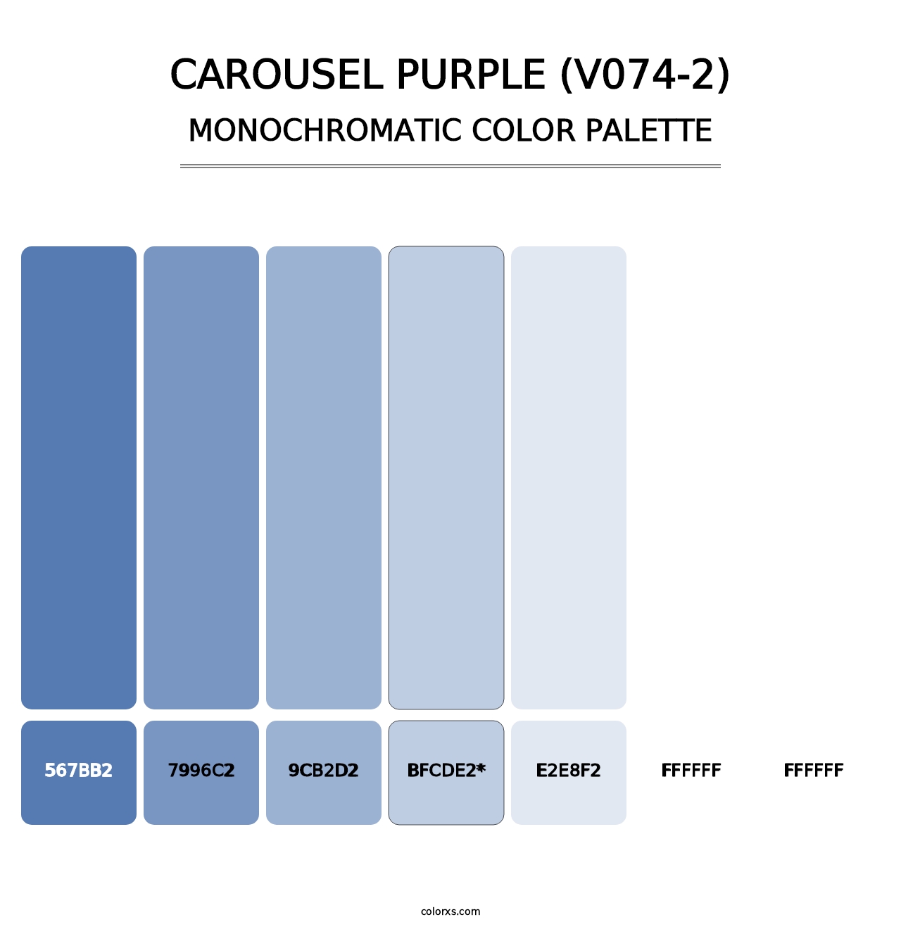 Carousel Purple (V074-2) - Monochromatic Color Palette