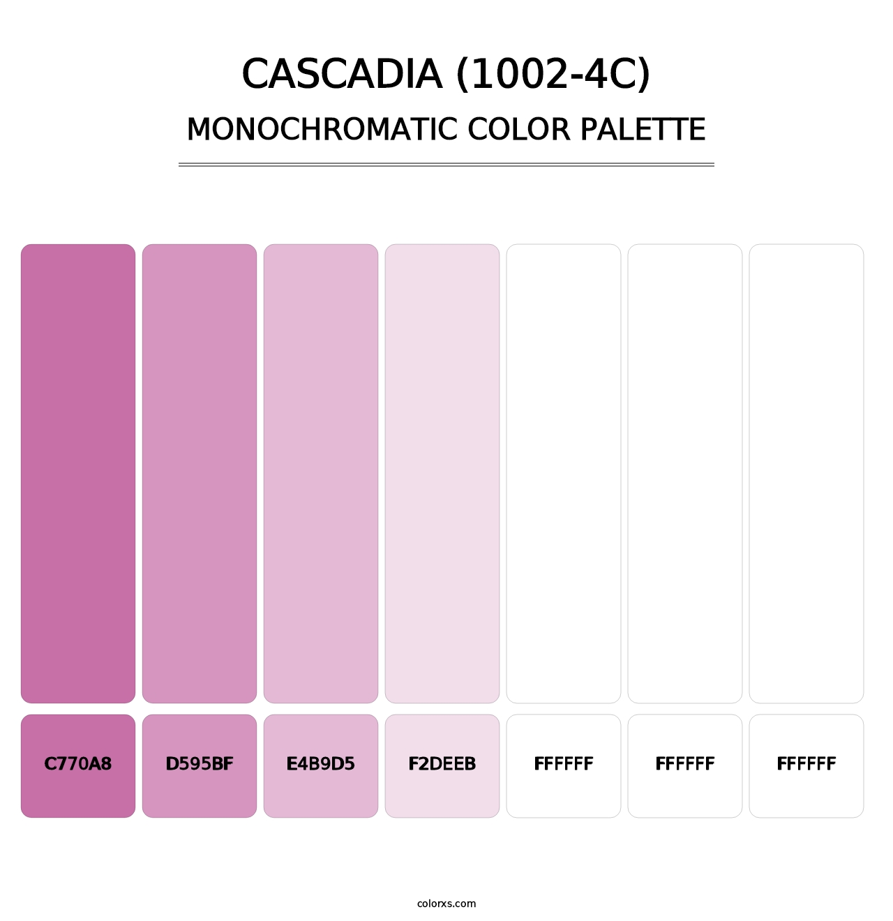 Cascadia (1002-4C) - Monochromatic Color Palette