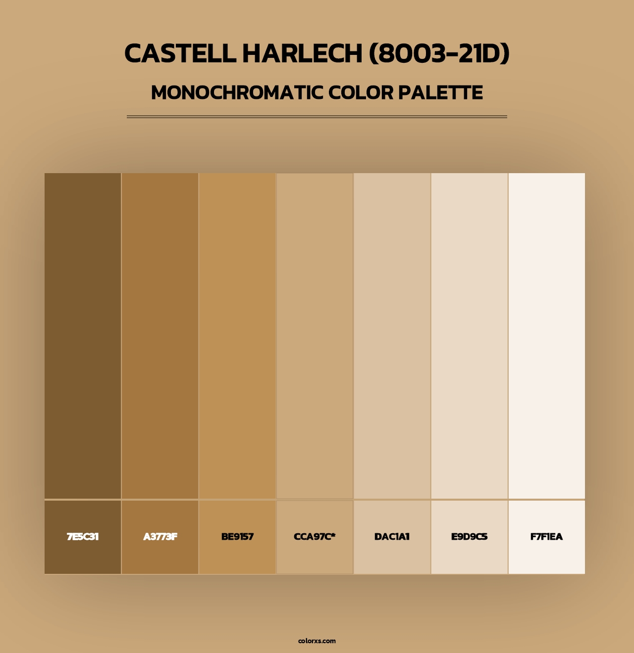Castell Harlech (8003-21D) - Monochromatic Color Palette