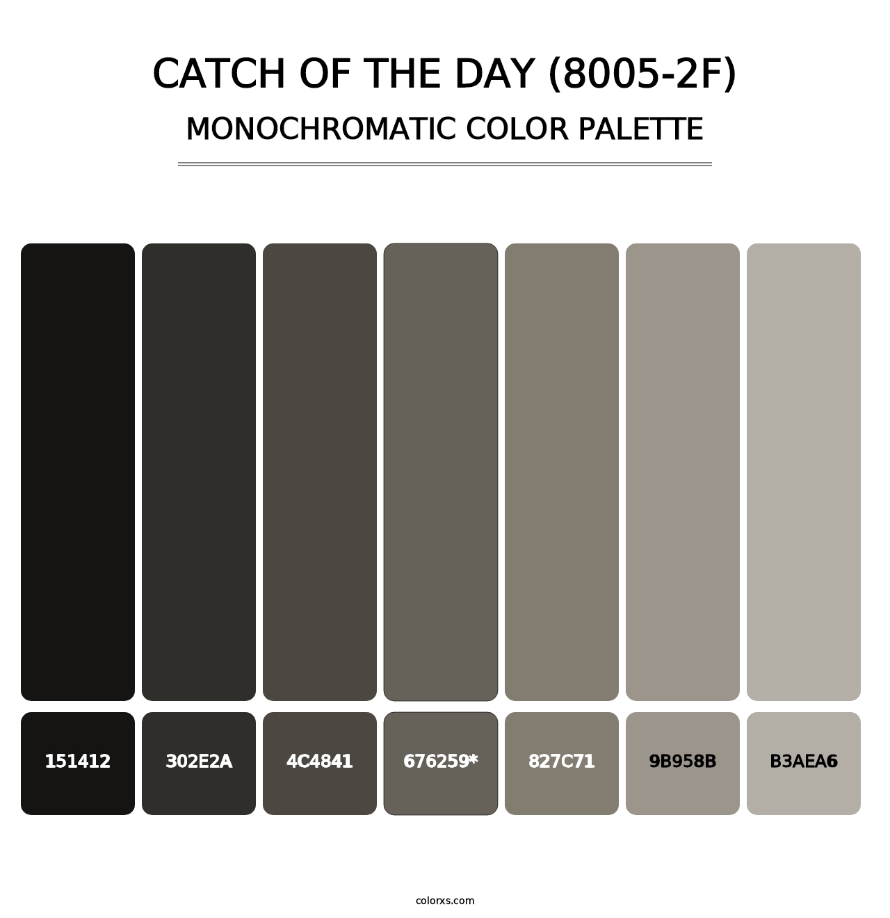 Catch of the Day (8005-2F) - Monochromatic Color Palette