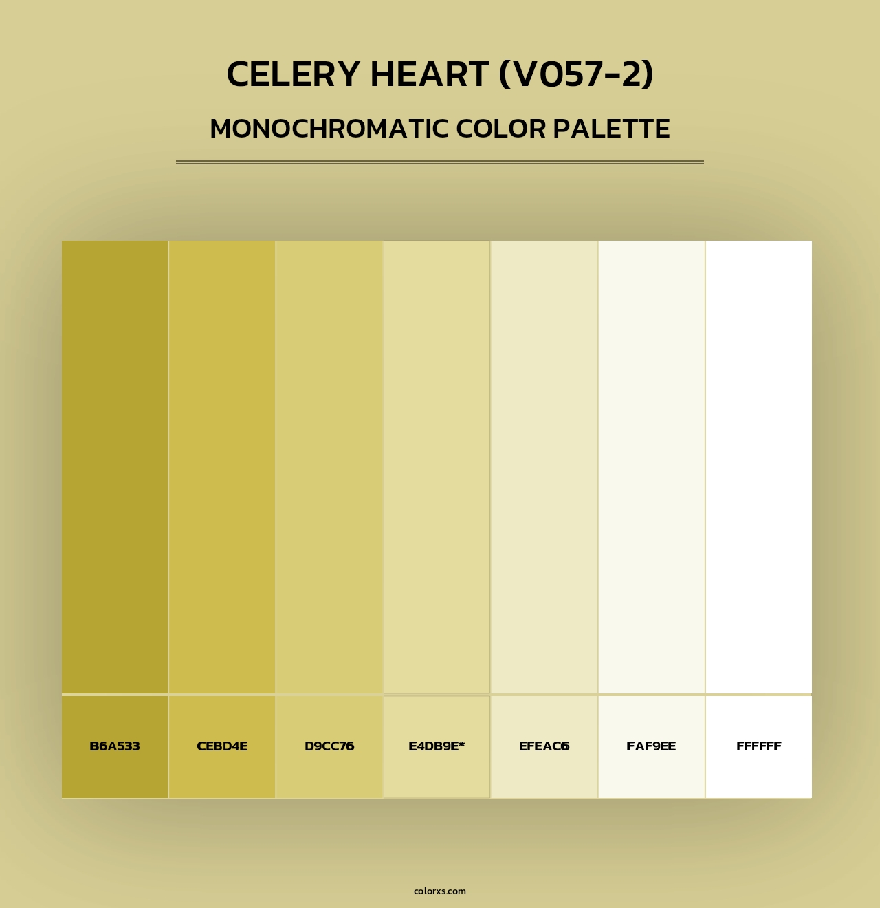 Celery Heart (V057-2) - Monochromatic Color Palette
