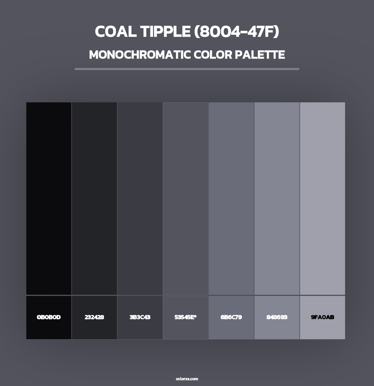 Coal Tipple (8004-47F) - Monochromatic Color Palette