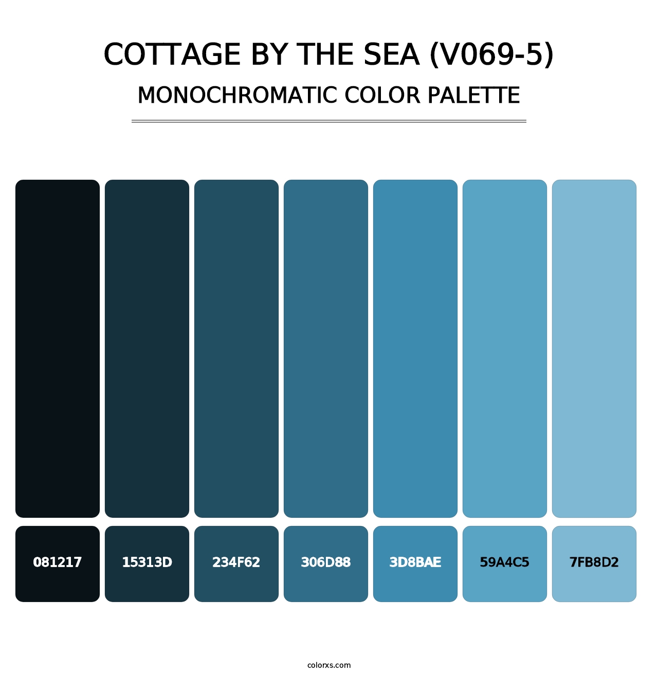 Cottage by the Sea (V069-5) - Monochromatic Color Palette
