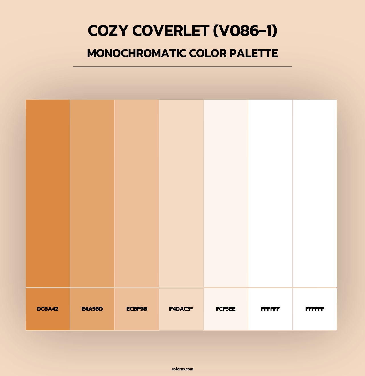 Cozy Coverlet (V086-1) - Monochromatic Color Palette