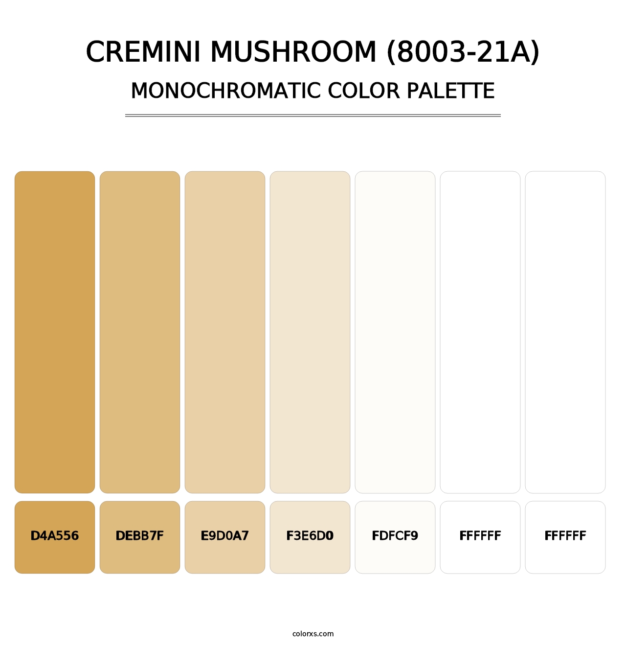 Cremini Mushroom (8003-21A) - Monochromatic Color Palette