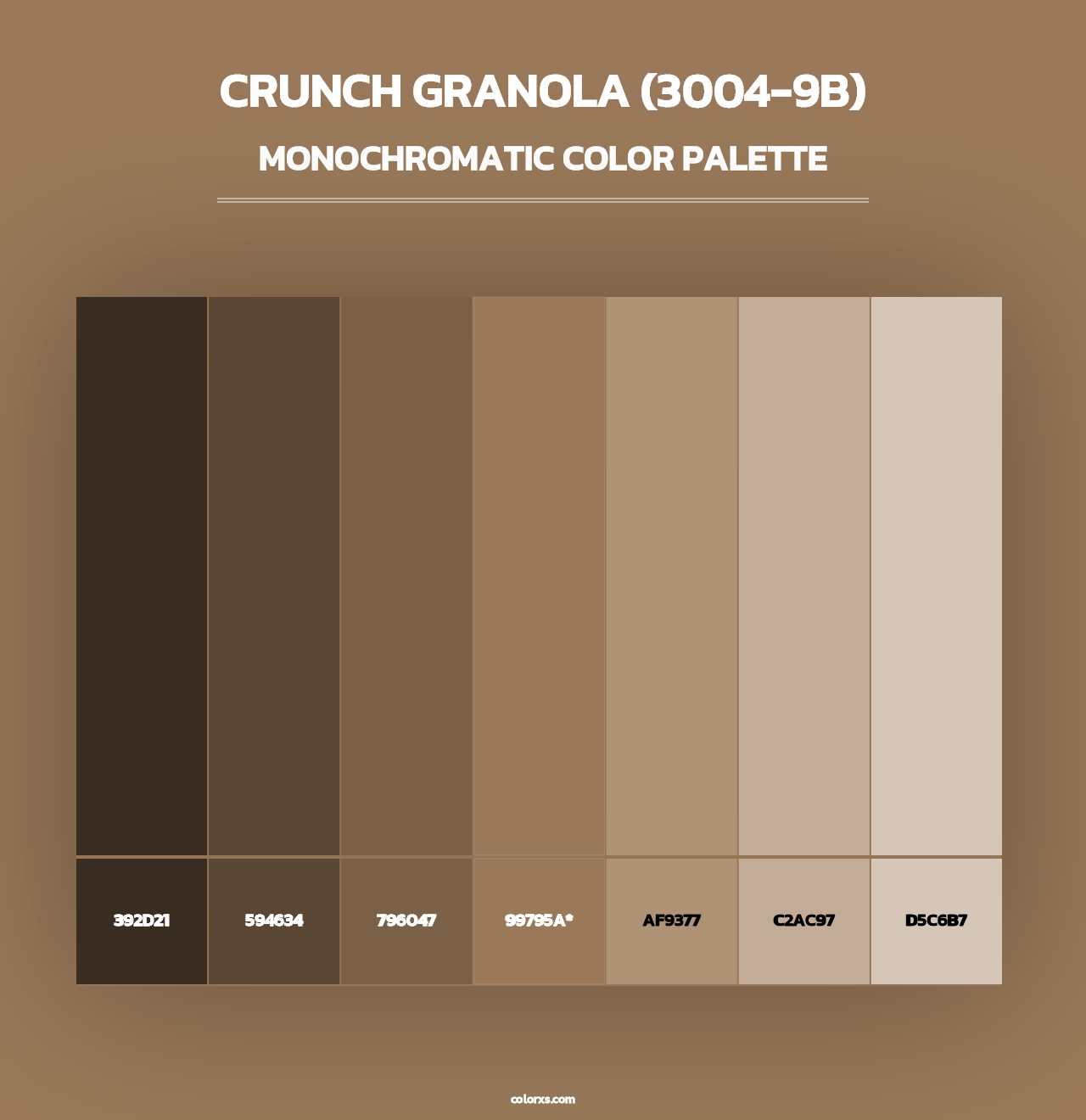 Crunch Granola (3004-9B) - Monochromatic Color Palette