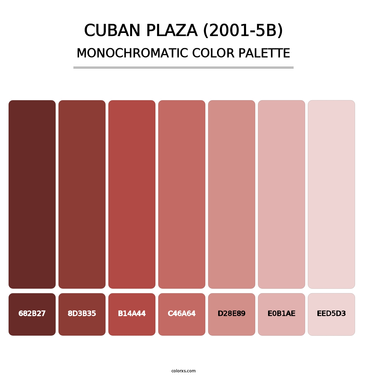 Cuban Plaza (2001-5B) - Monochromatic Color Palette
