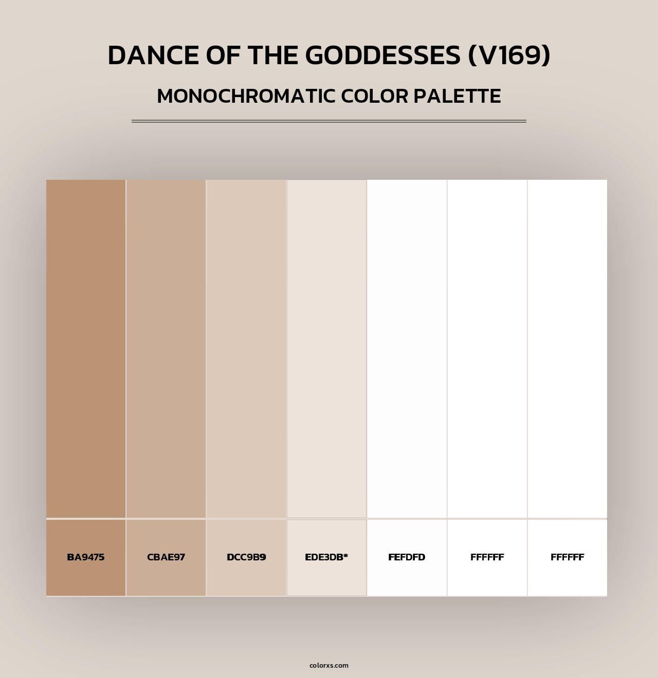 Dance of the Goddesses (V169) - Monochromatic Color Palette