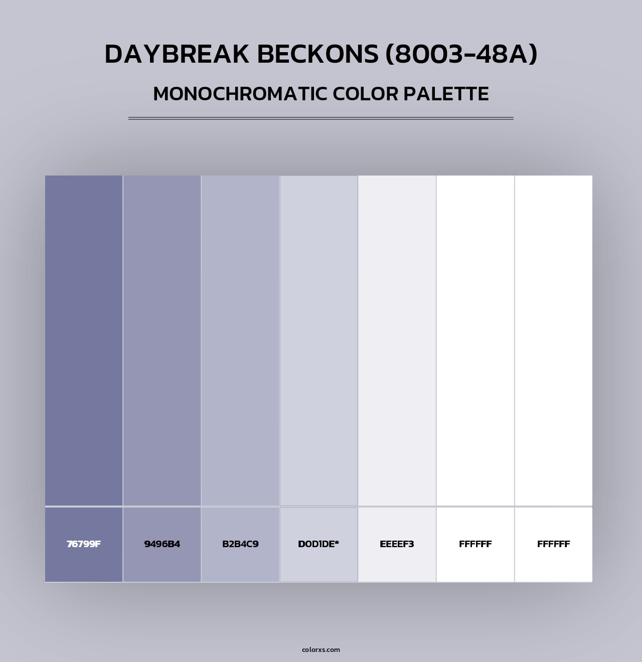 Daybreak Beckons (8003-48A) - Monochromatic Color Palette