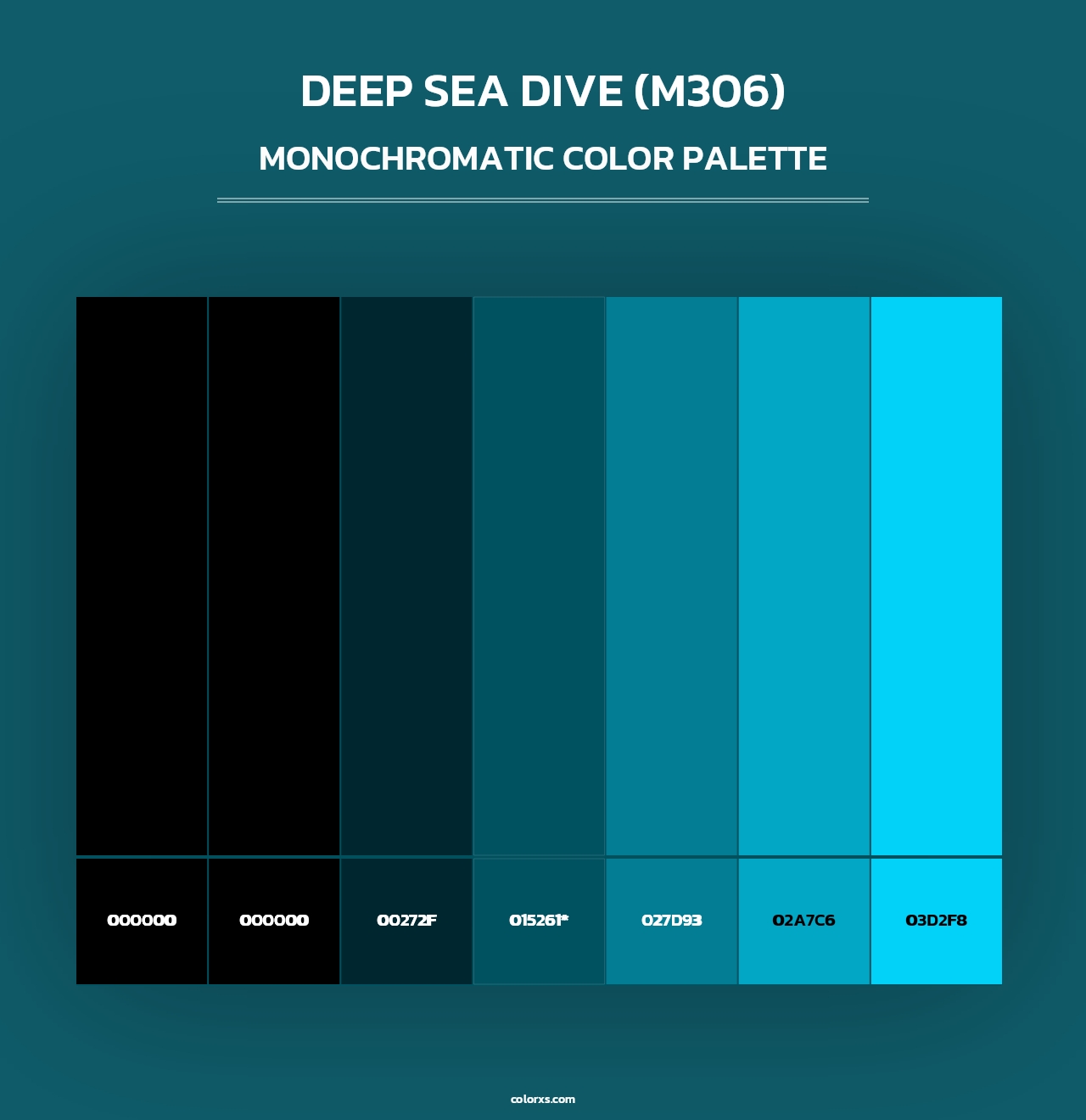 Deep Sea Dive (M306) - Monochromatic Color Palette