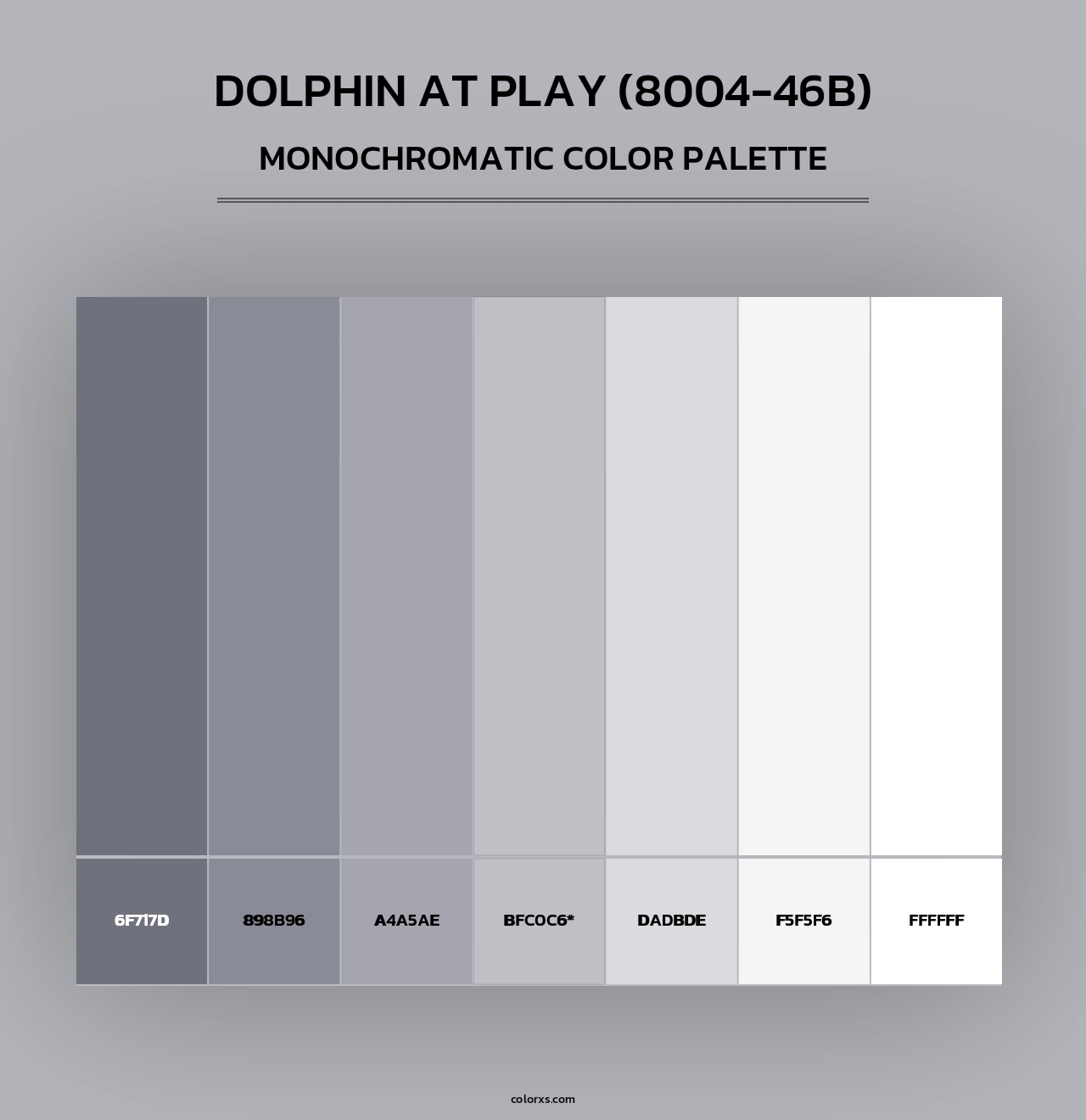 Dolphin at Play (8004-46B) - Monochromatic Color Palette