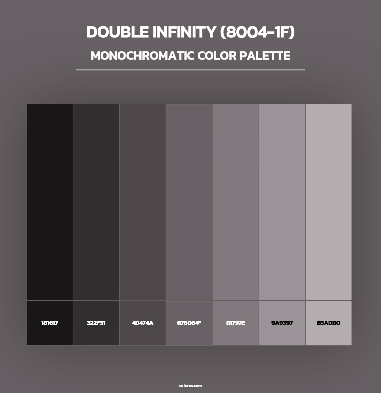Double Infinity (8004-1F) - Monochromatic Color Palette