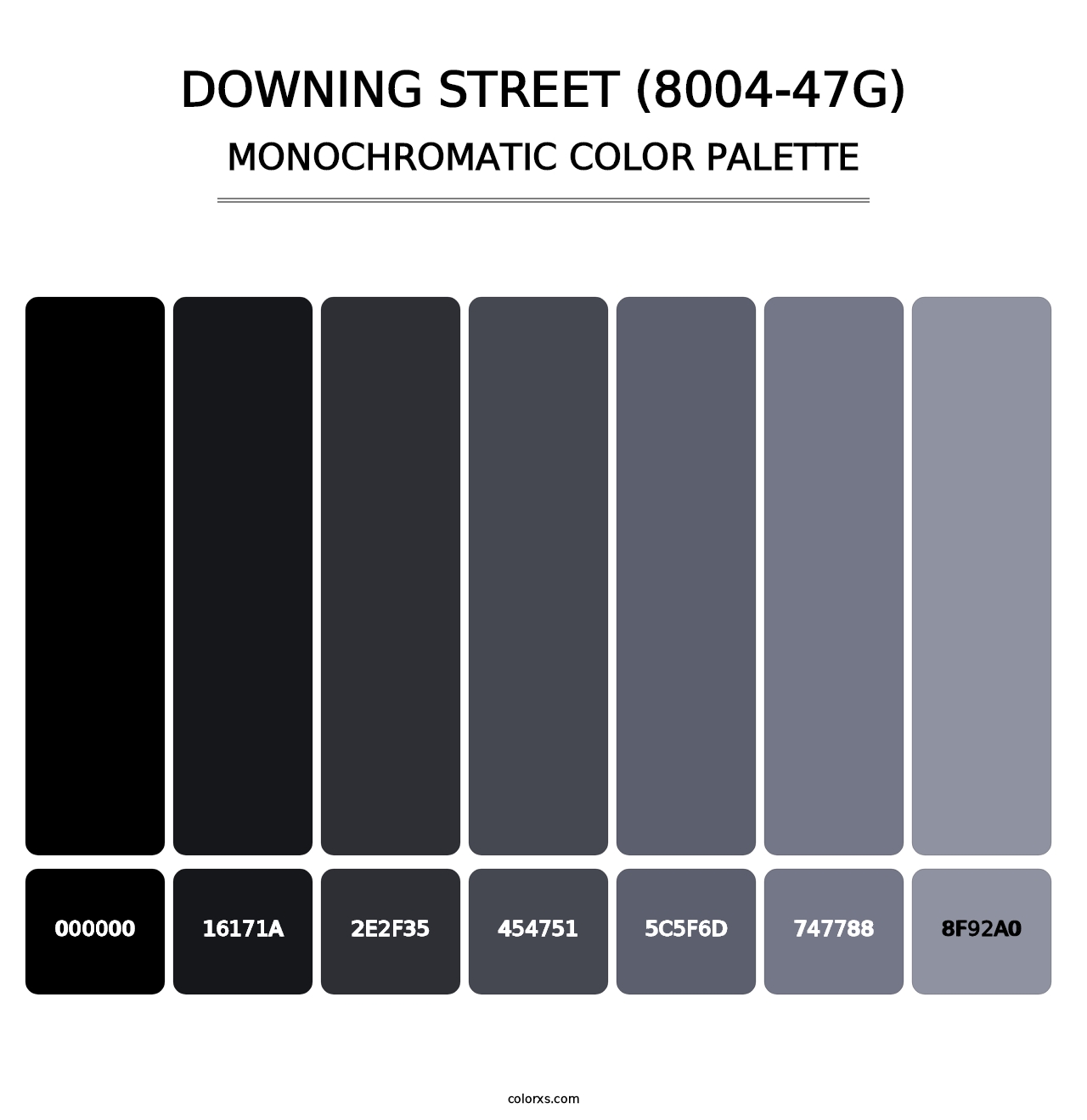 Downing Street (8004-47G) - Monochromatic Color Palette