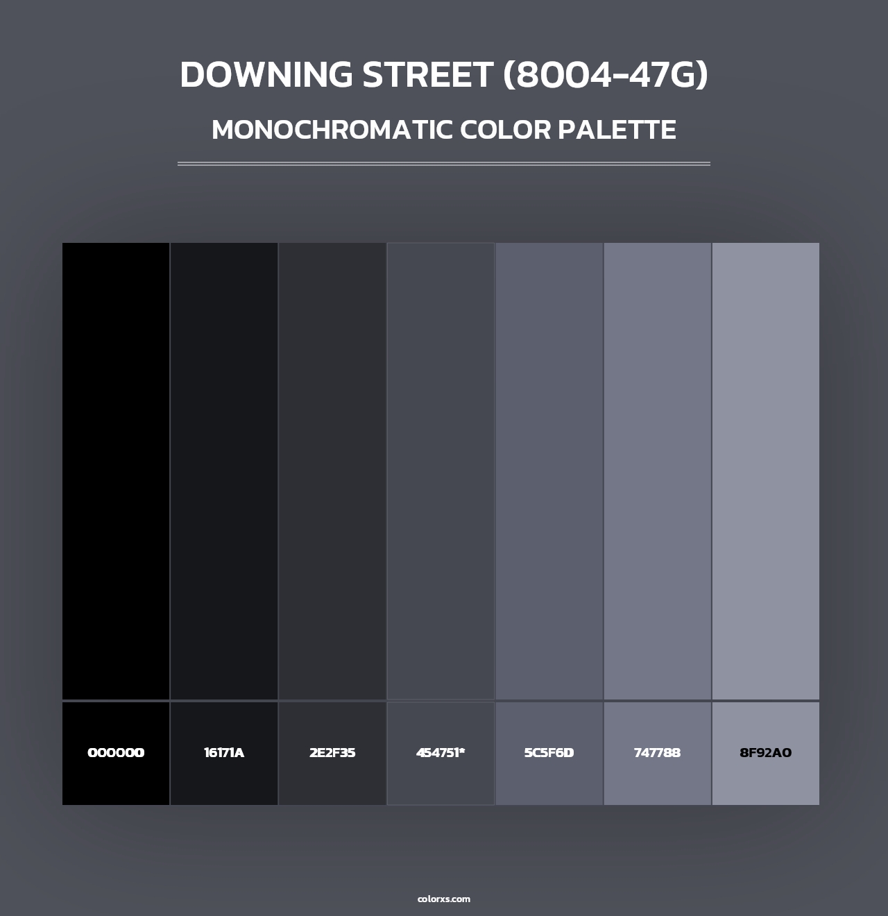 Downing Street (8004-47G) - Monochromatic Color Palette