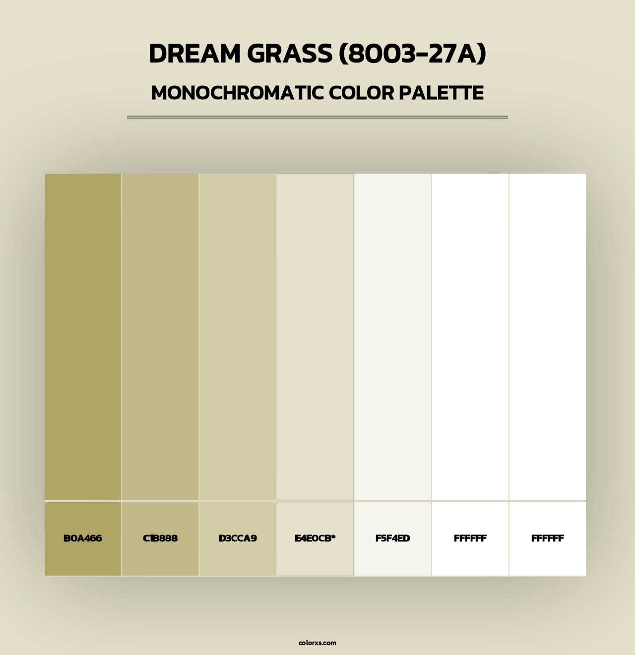 Dream Grass (8003-27A) - Monochromatic Color Palette