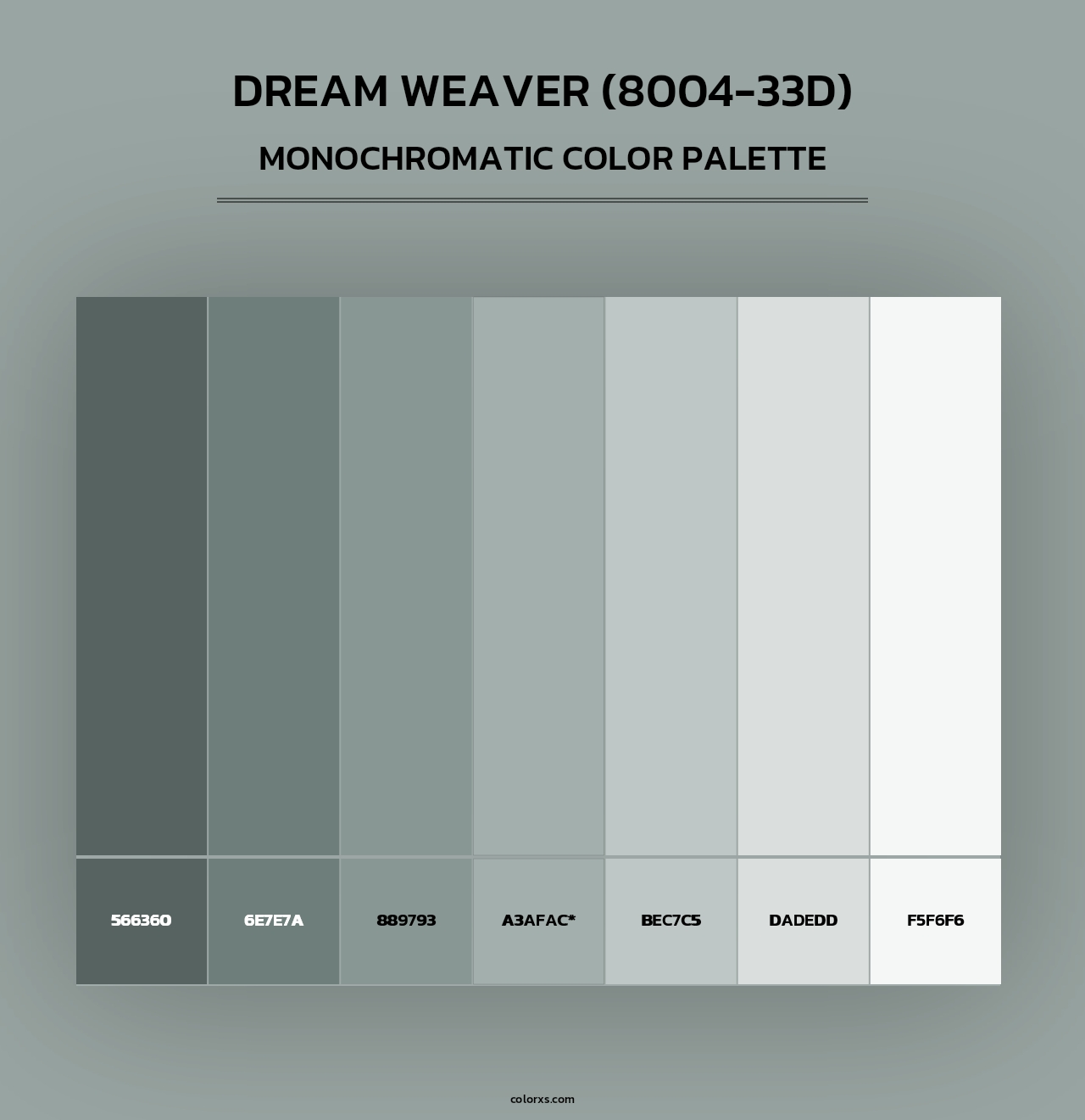 Dream Weaver (8004-33D) - Monochromatic Color Palette