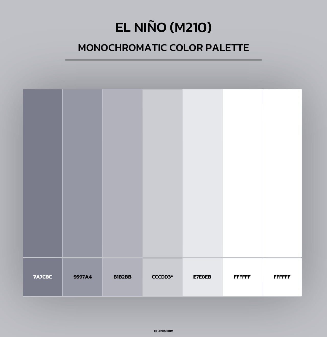 El Niño (M210) - Monochromatic Color Palette