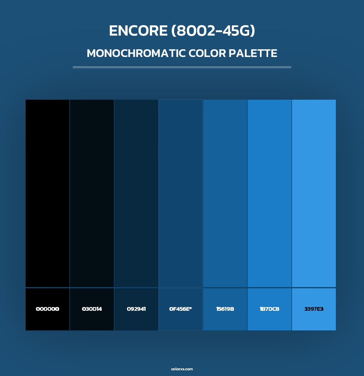 Encore (8002-45G) - Monochromatic Color Palette