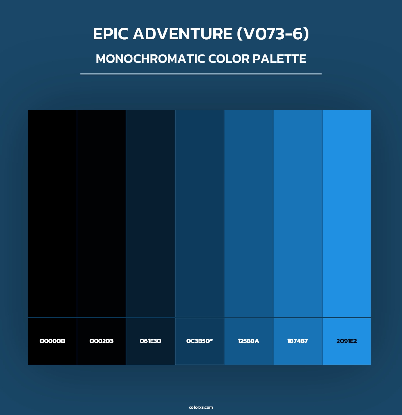 Epic Adventure (V073-6) - Monochromatic Color Palette