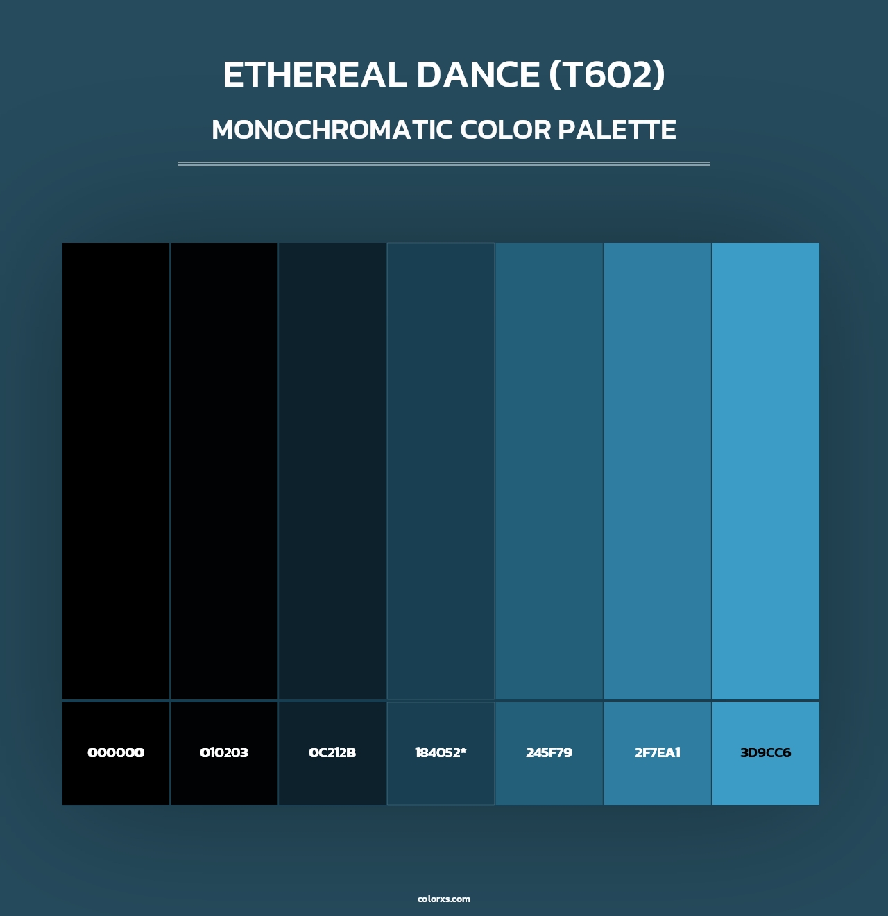 Ethereal Dance (T602) - Monochromatic Color Palette