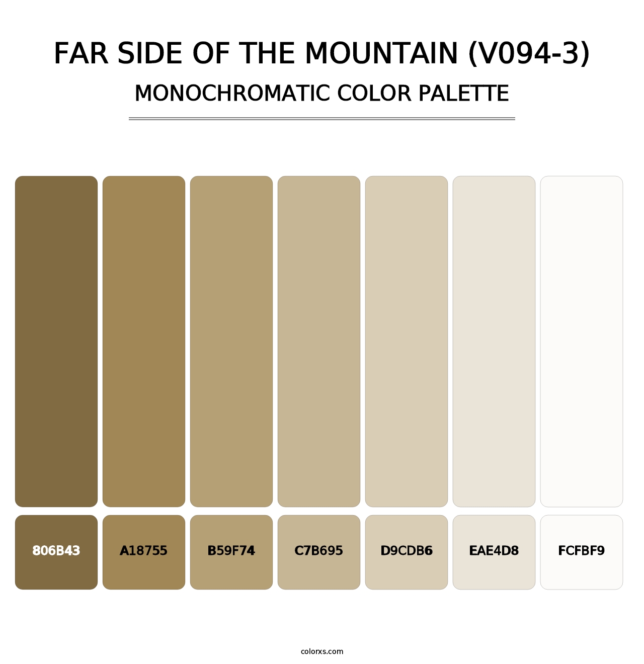 Far Side of the Mountain (V094-3) - Monochromatic Color Palette