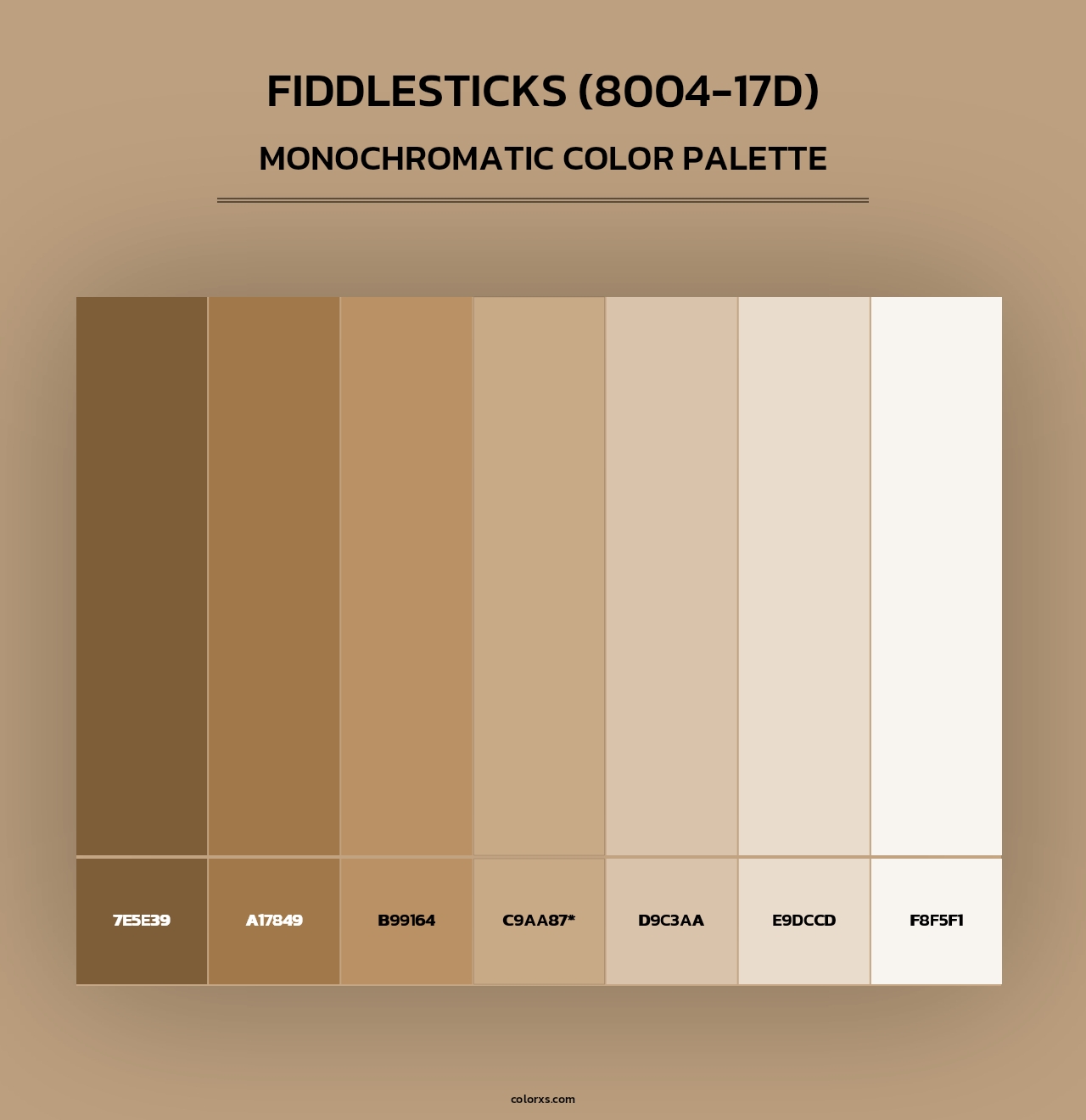Fiddlesticks (8004-17D) - Monochromatic Color Palette