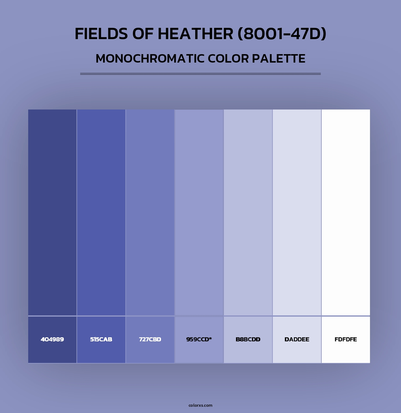 Fields of Heather (8001-47D) - Monochromatic Color Palette