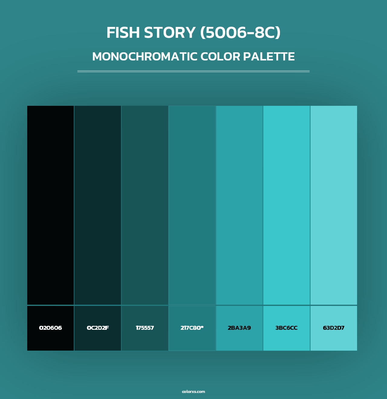 Fish Story (5006-8C) - Monochromatic Color Palette