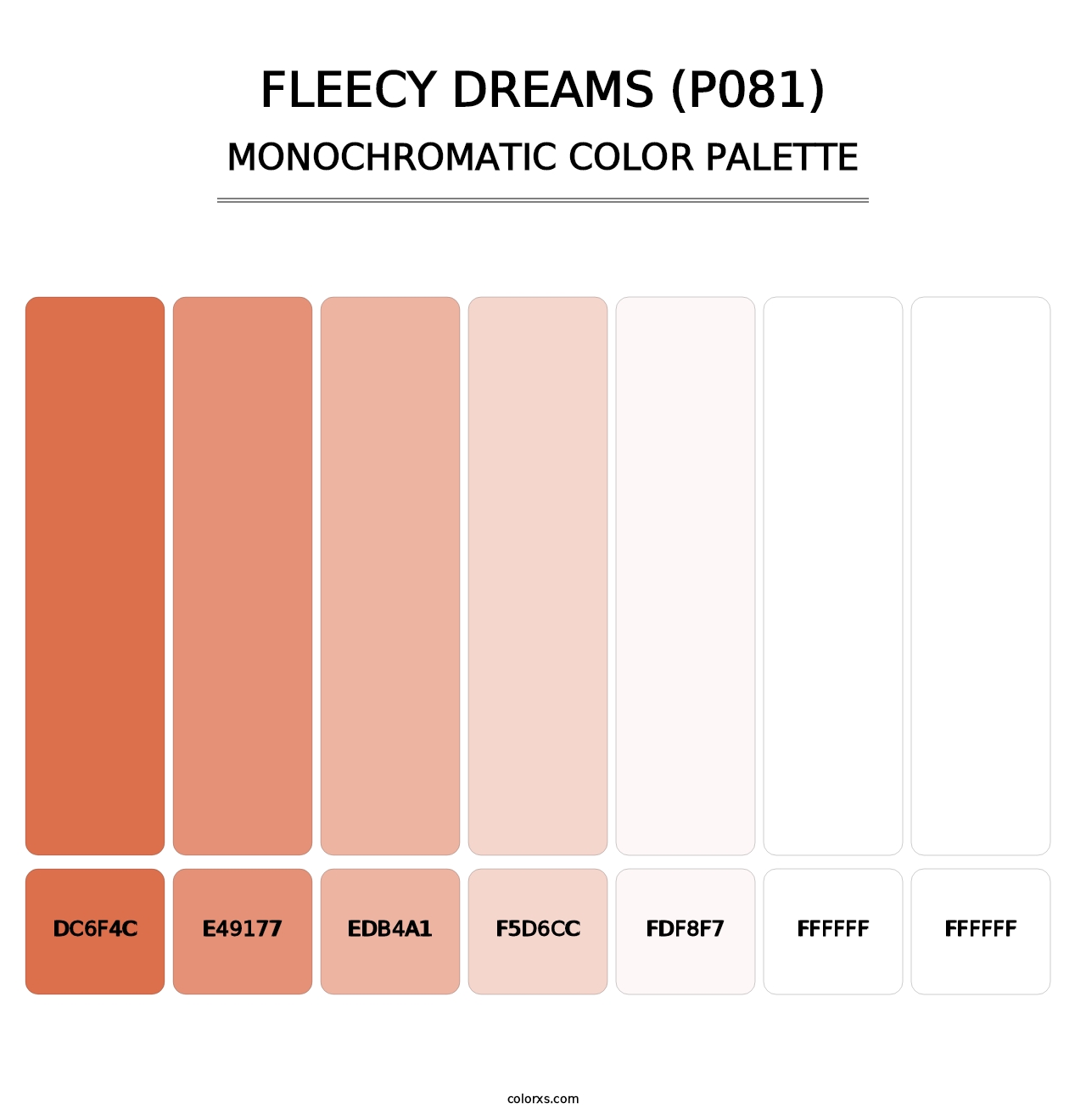 Fleecy Dreams (P081) - Monochromatic Color Palette