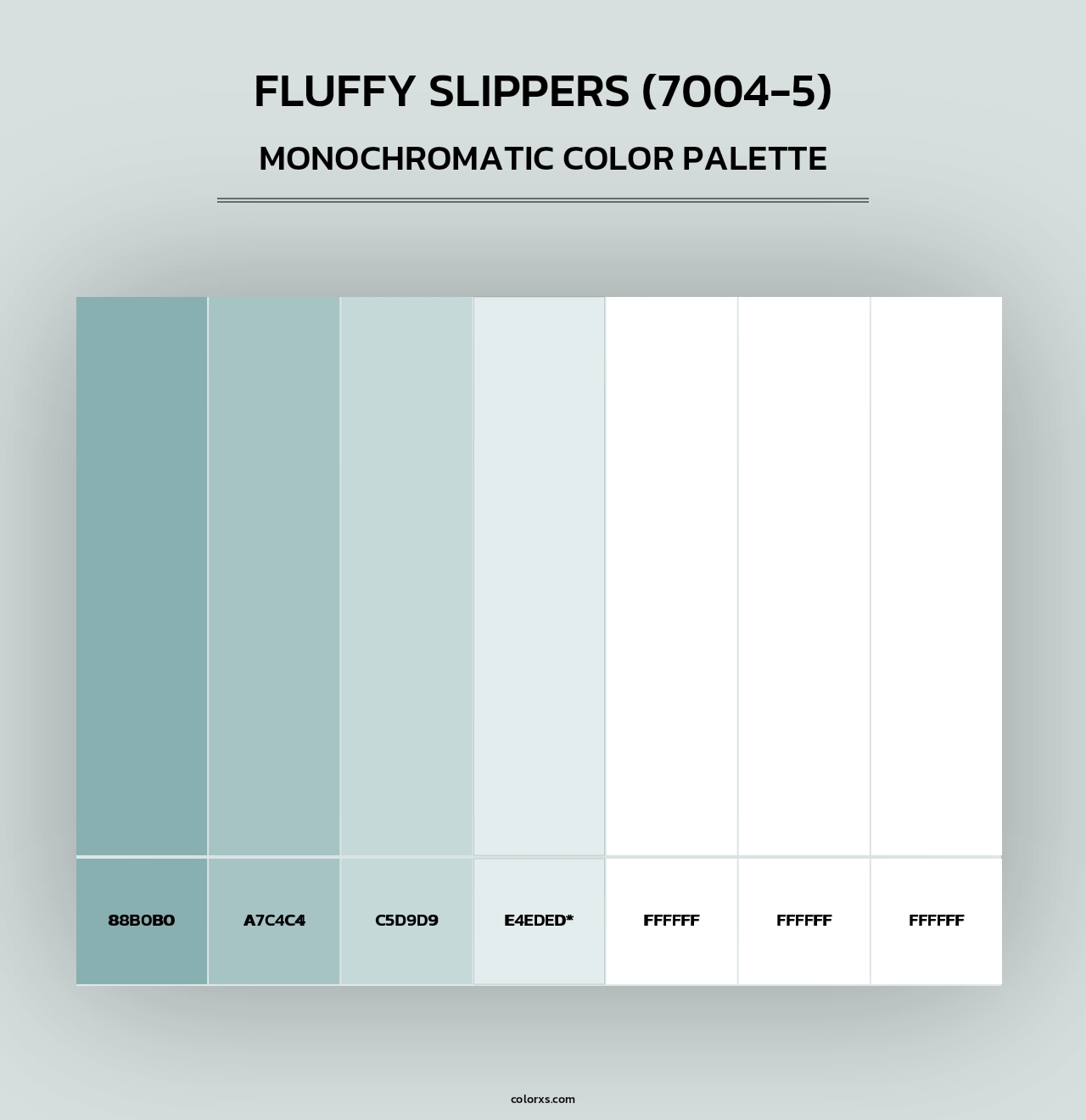 Fluffy Slippers (7004-5) - Monochromatic Color Palette