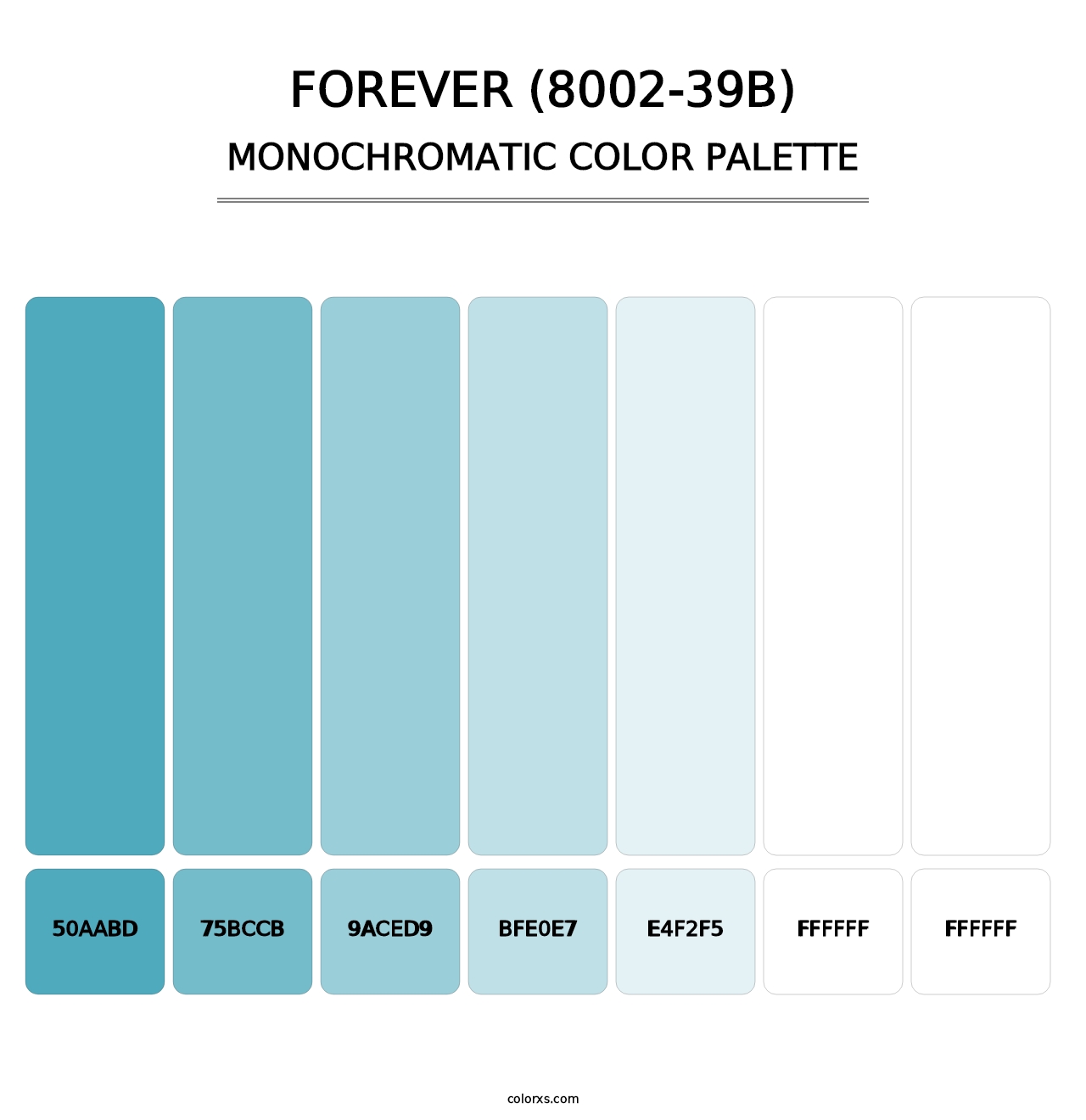 Forever (8002-39B) - Monochromatic Color Palette