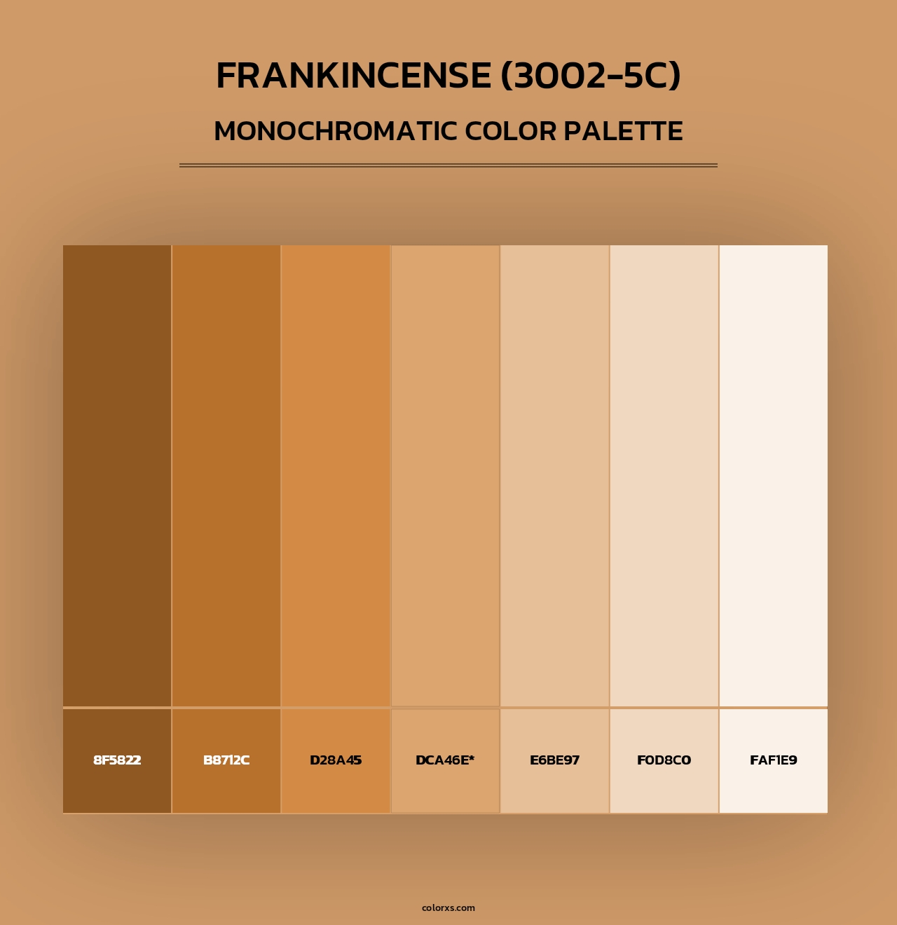 Frankincense (3002-5C) - Monochromatic Color Palette