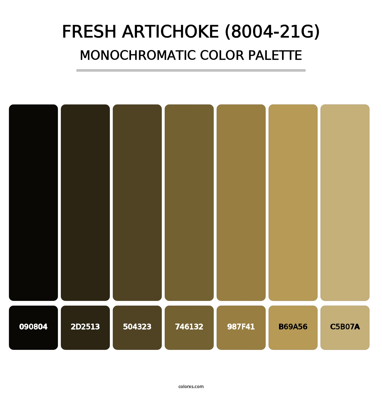 Fresh Artichoke (8004-21G) - Monochromatic Color Palette