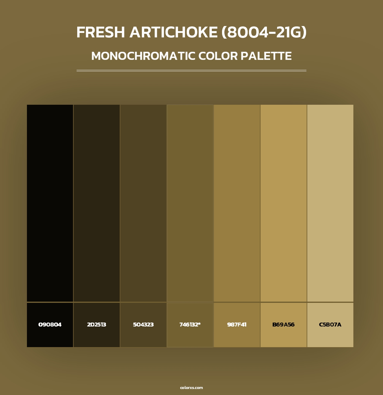 Fresh Artichoke (8004-21G) - Monochromatic Color Palette
