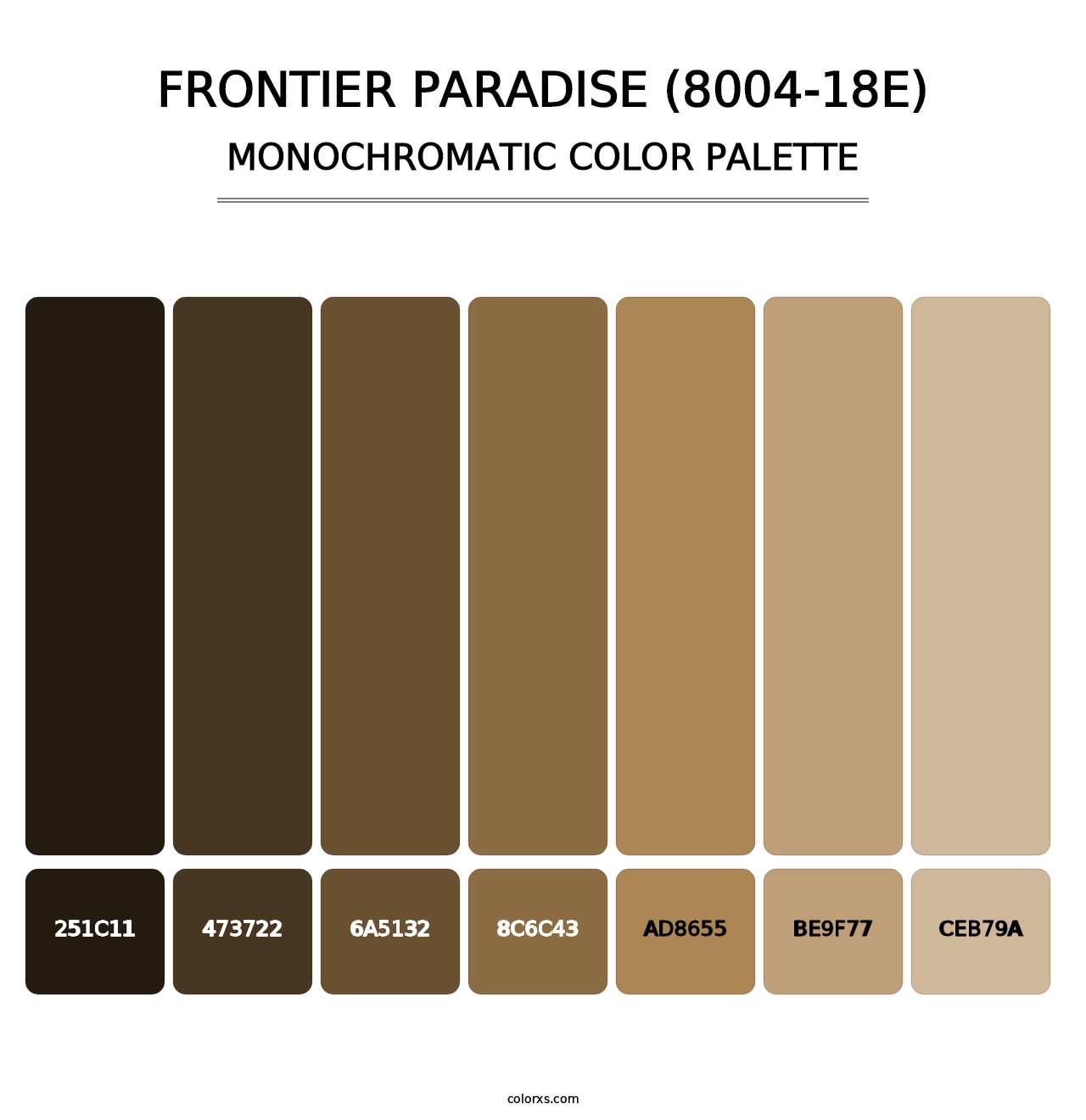 Frontier Paradise (8004-18E) - Monochromatic Color Palette