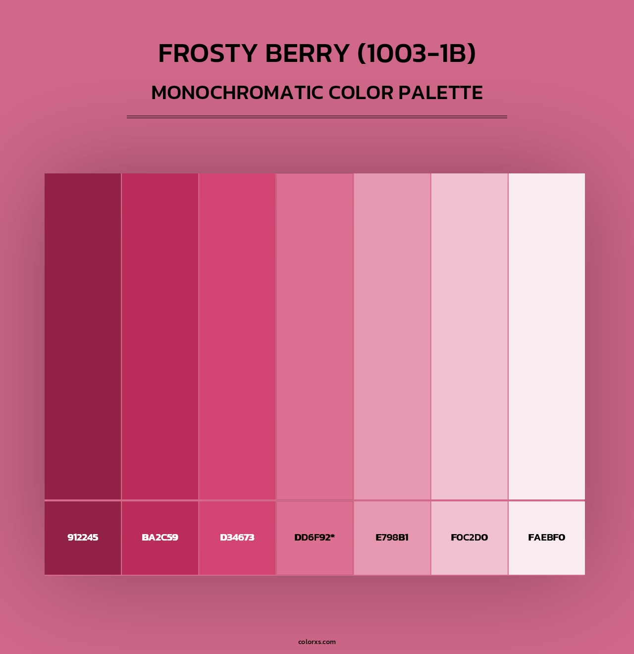 Frosty Berry (1003-1B) - Monochromatic Color Palette