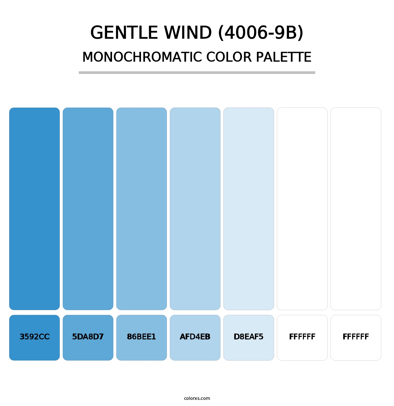 Gentle Wind (4006-9B) - Monochromatic Color Palette