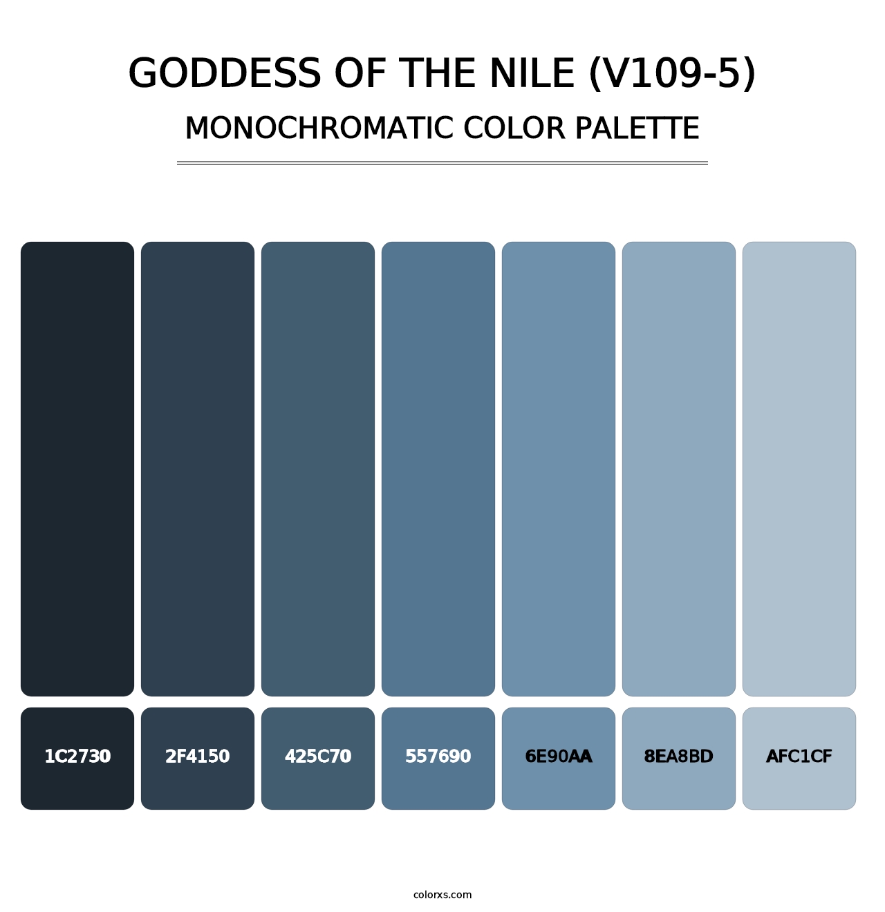 Goddess of the Nile (V109-5) - Monochromatic Color Palette
