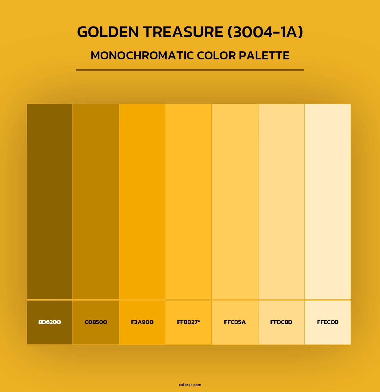 Golden Treasure (3004-1A) - Monochromatic Color Palette