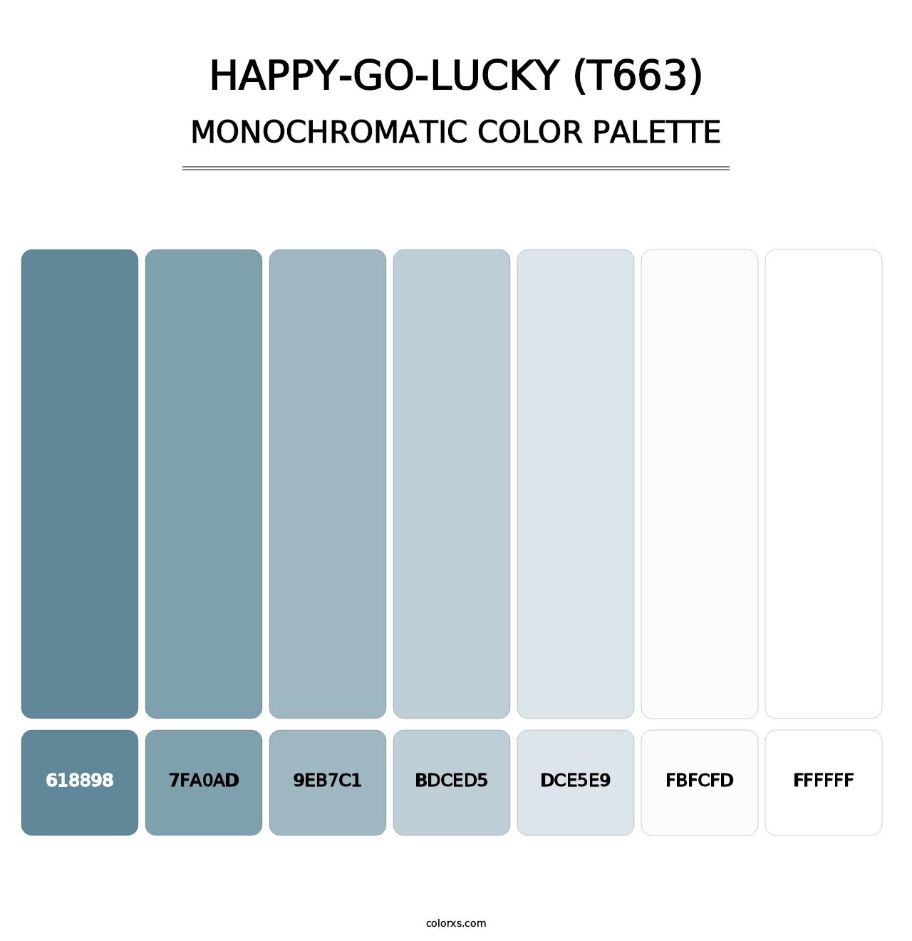 Happy-Go-Lucky (T663) - Monochromatic Color Palette