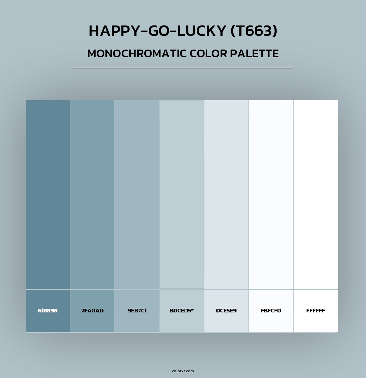 Happy-Go-Lucky (T663) - Monochromatic Color Palette