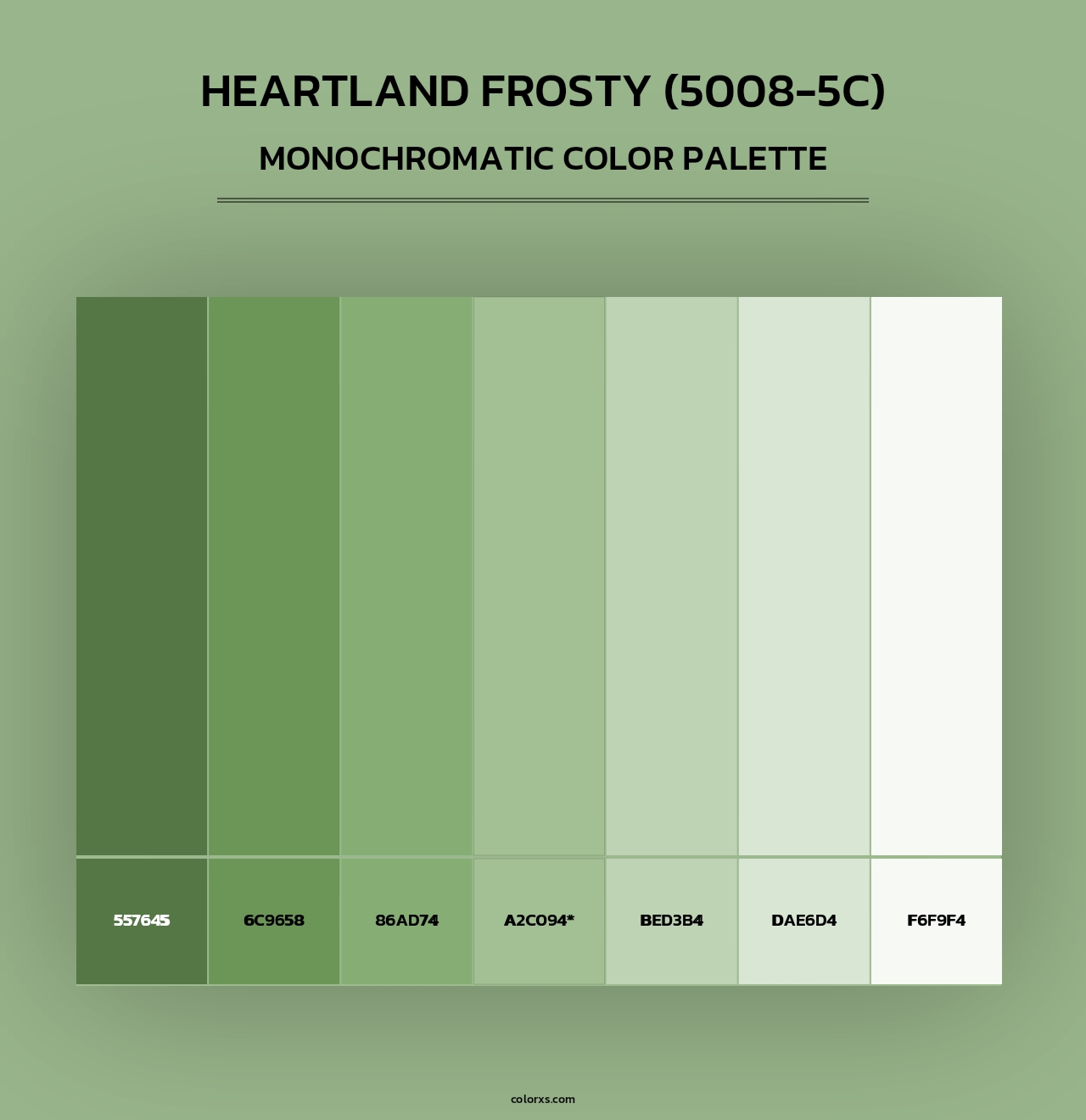 Heartland Frosty (5008-5C) - Monochromatic Color Palette