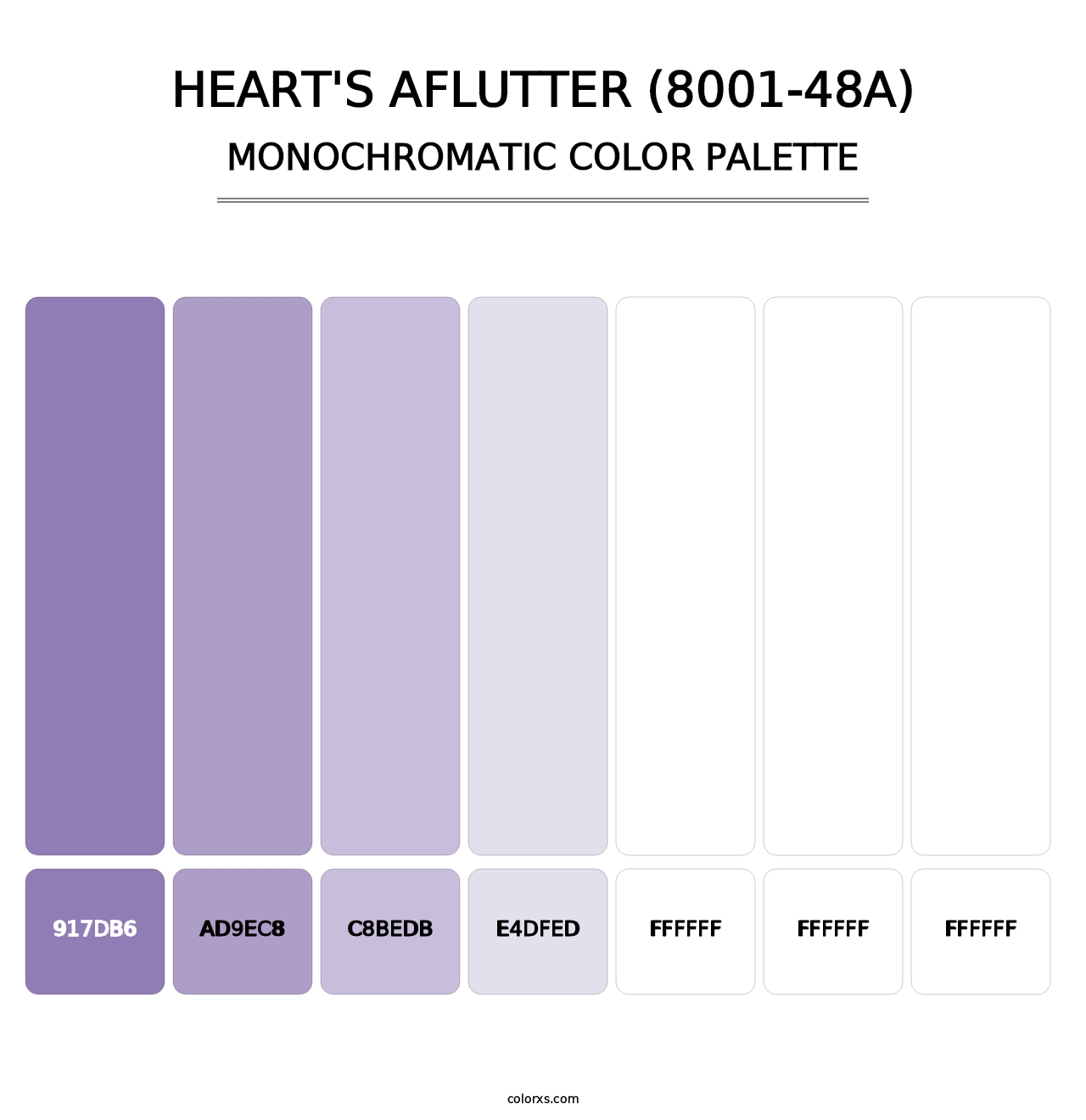 Heart's Aflutter (8001-48A) - Monochromatic Color Palette