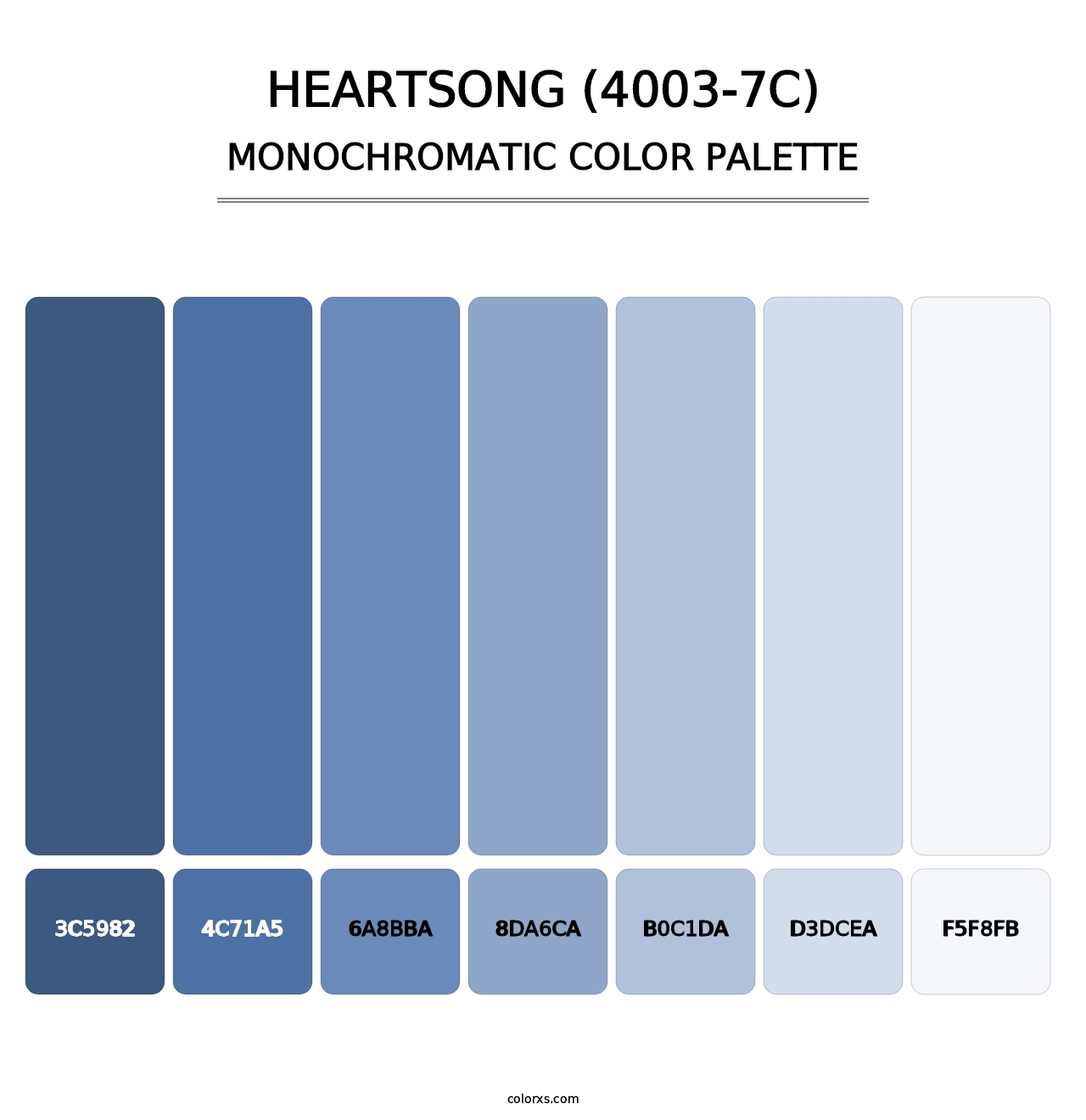 Heartsong (4003-7C) - Monochromatic Color Palette