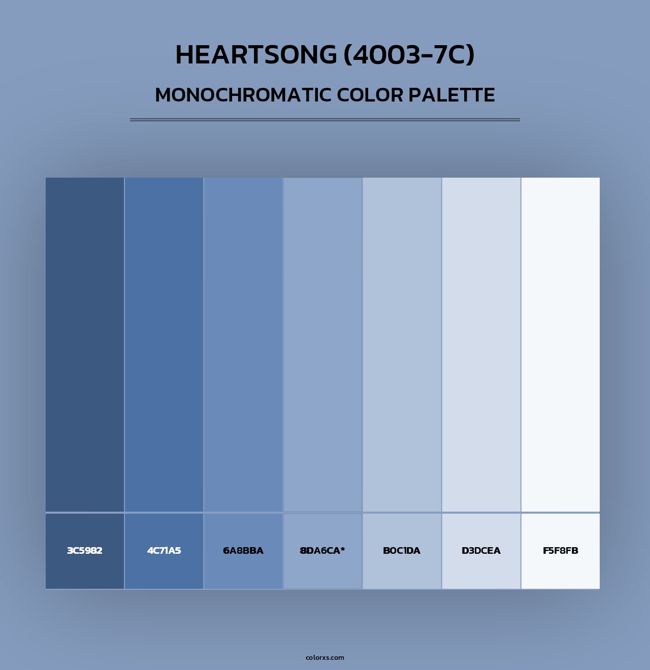 Heartsong (4003-7C) - Monochromatic Color Palette