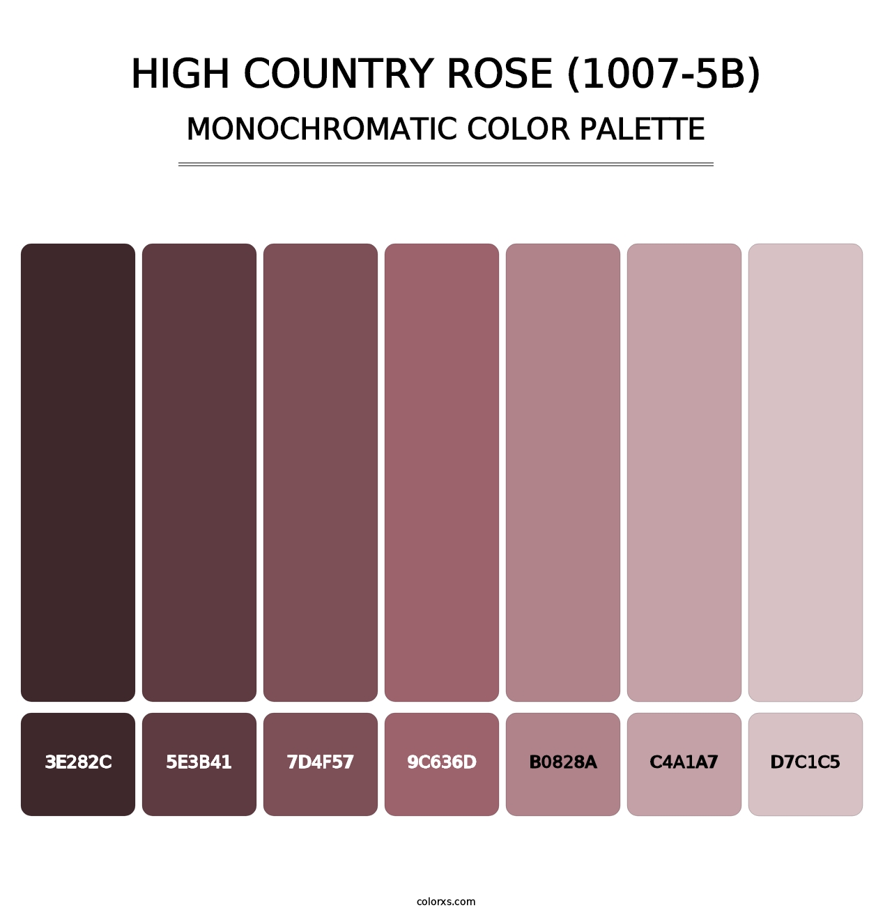 High Country Rose (1007-5B) - Monochromatic Color Palette