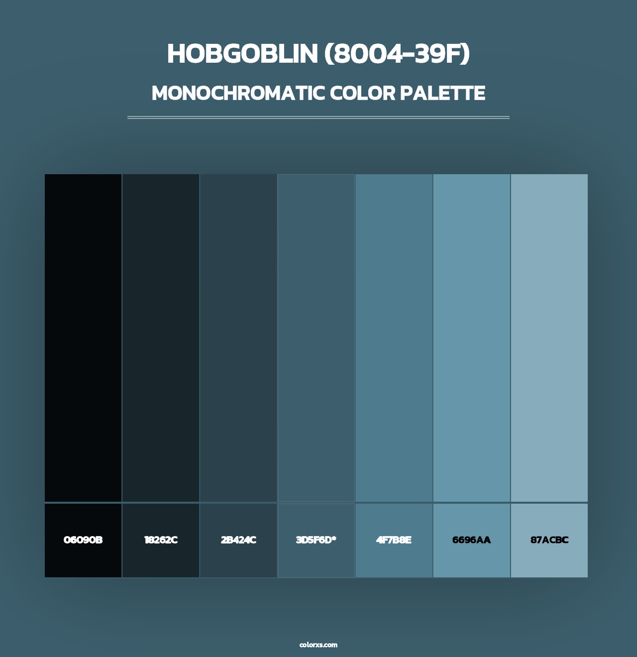 Hobgoblin (8004-39F) - Monochromatic Color Palette