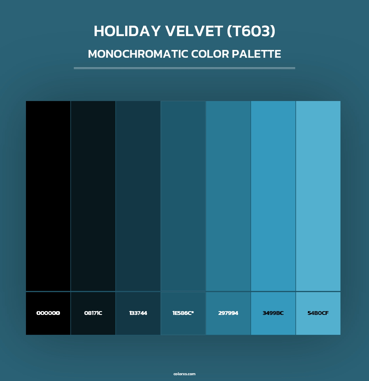 Holiday Velvet (T603) - Monochromatic Color Palette